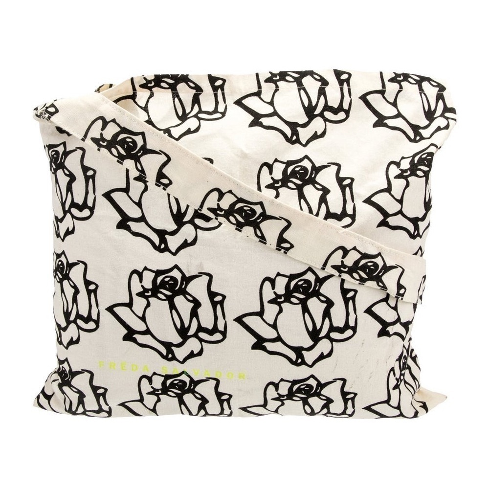 Freda Salvador Canvas Floral Tote New